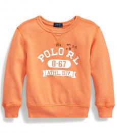 Ralph Lauren Little Boys Classic Peach French Terry Sweatshirt