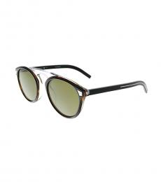 Christian Dior Black Havana-Green Homme Sunglasses