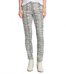 AG Adriano Goldschmied Ivory High-Rise Straight Jeans