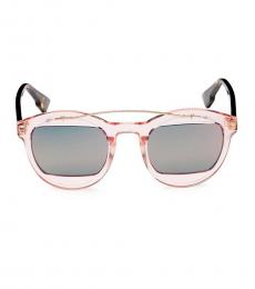 Brown Pink Square Sunglasses