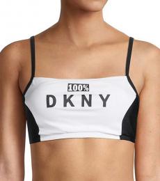 DKNY White Logo Bralette
