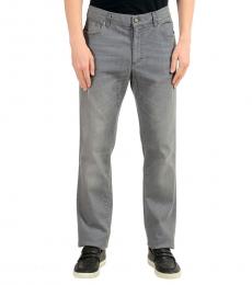 Versace Collection Grey Straight Leg Classic Jeans