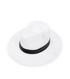 Vince Camuto White Panama Hat