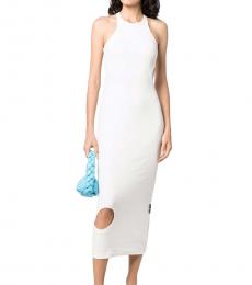 Off-White White Cutout Long Dress
