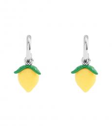 Coach Yellow Lemon Huggie Earrings