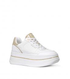 Michael Kors White Lace Up Sneakers