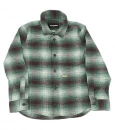 Dsquared2 Little Boys Green Checked Shirt