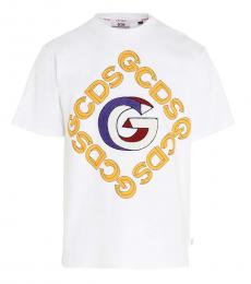 Gcds White Front Logo T-Shirt