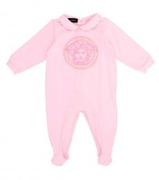 Versace Baby Boys Pink La Medusa Bodysuit