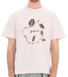 Jacquemus Light Pink Jean Logo T-Shirt