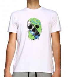 White Skull Print T-Shirt