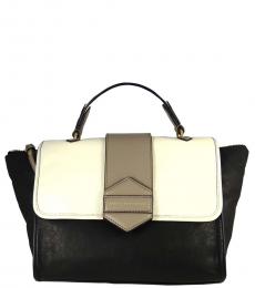 Marc by Marc Jacobs Black & White Flipping Out Large Satchel