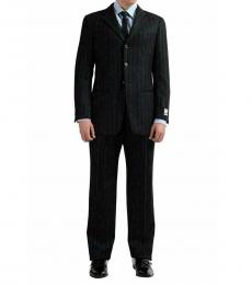 Armani Collezioni Multicolor Classic Fit Striped Suit