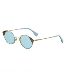 Fendi Gold Azure Gradient Sunglasses