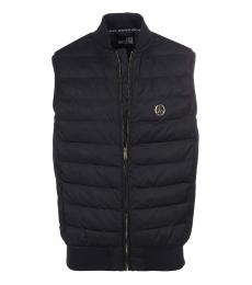 Love Moschino Black Logo Sleeveless Vest Jacket