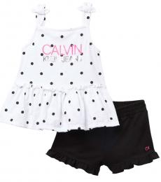Calvin Klein 2 Piece Top/Shorts Set (Little Girls)