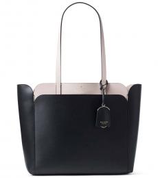 Kate Spade Black Dolce Magnolia Street Double Pocket Large Tote