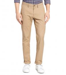 Ben Sherman Light Brown Slim Fit Stretch Chinos