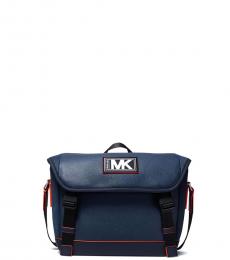 Michael Kors Navy/Neon Orange Cooper Mesh Mini Bike Bag