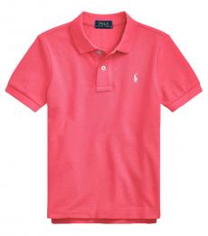 Ralph Lauren Little Boys Hot Pink Mesh Polo