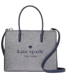 Kate Spade Dusky Navy Trista Glitter Small Tote