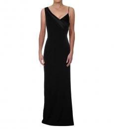 Ralph Lauren Black One-Shoulder Evening Dress