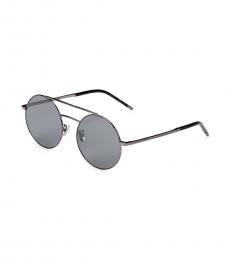 Saint Laurent Silver Aviator Sunglasses