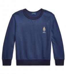 Ralph Lauren Little Boys Patriot Blue Terry Sweatshirt