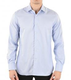 Light Blue Pin Point Spread Collar Shirt