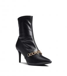 Juicy Couture Black Tyme Metallic Tag Boots