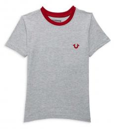 True Religion Little Boys Heather Grey Buddha T-Shirt
