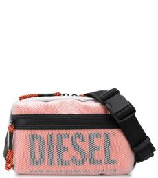 Diesel Orange Cage Faroh Small Crossbody Bag