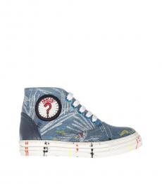 Stella McCartney Blue Denim Gonzales Sneakers