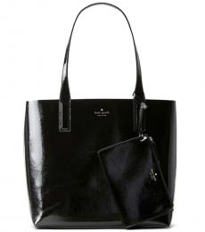 Kate Spade Black Patent Arch Reversible Large Tote