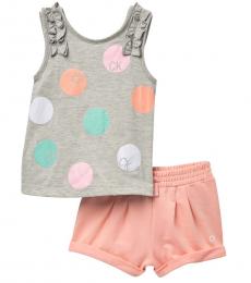 Calvin Klein 2 Piece Top/Shorts Set (Little Girls)
