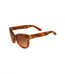 Calvin Klein Brown Cat-Eye Sunglasses