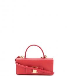 Salvatore Ferragamo Red Vara Bow Mini Crossbody