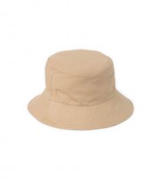 Beige Reversible Bucket Hat
