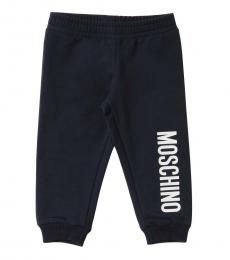Moschino Little Boys Blue Logo Jogging Pants
