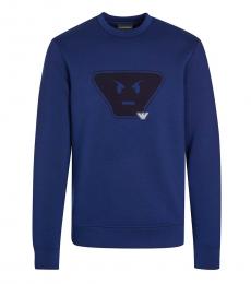 Royal Blue Logo Patch Sweatshirt