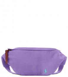 Ralph Lauren Purple Solid Large Crossbody Bag