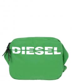 Diesel Light Green F-Bold Large Crossbody Bag