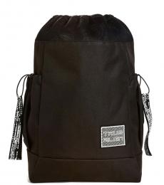 True Religion Black Solid Medium Backpack