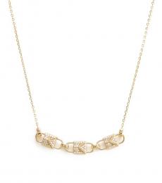 Michael Kors Gold Pave Link Necklace