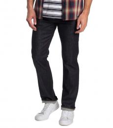 7 For All Mankind Navy Blue Carsen Straight Jeans
