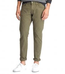 Ralph Lauren Olive Sullivan Slim Stretch Jeans
