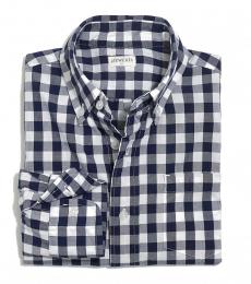 J.Crew Little Boys Authentic Navy Patterned Shirt