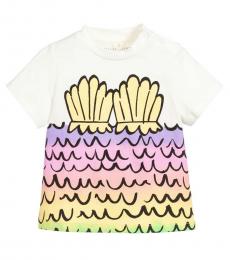 Stella McCartney Little Girls Ivory Mermaid T-Shirt