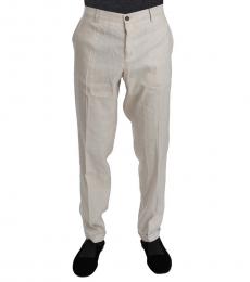White Linen Trouser Flax Pants
