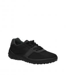 Car Shoe Black Fabric Sneakers